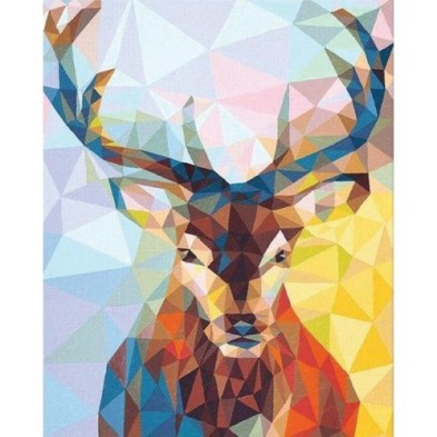 Fine art shop - Paint by numbers kit box \"Renne Moderne\", 40x50cm, Figured\'Art | totenart.com 