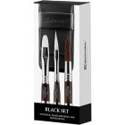 Fine art shop - Black bag with 3 travel watercolor brushes Escoda | totenart.com