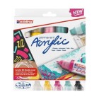 Fine art shop - Pack 5 Edding Acrylic Markers, 3D double liner | totenart.com