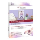 Fine art shop - Watercolor Tombow Canvas Set, Elegant Butterflies | totenart.com\n