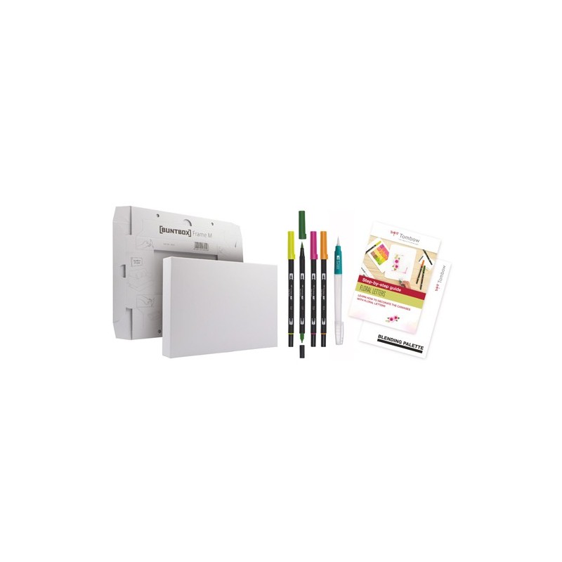 Fine art shop - Watercolor Tombow Canvas Set, Floral letters | totenart.com\n