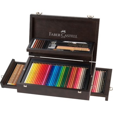  Fine art shop - Wooden case \"Art & Graphic Collection\" 125 pieces Faber Castell | totenart.com