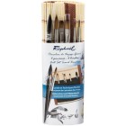 Fine art shop - Set of 6 travel brushes in bamboo case, 16 cm, Raphaël | totenart.com