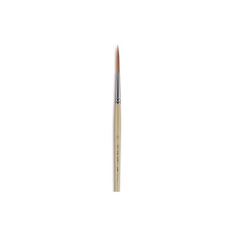 Fine art shop - Synthetic short-handled filleting brush n. 3, Golden Sable | totenart.com 