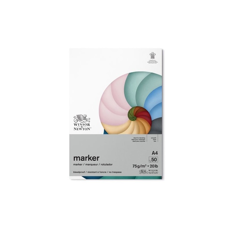 Fine art shop - Bleedproof Marker Pad A4 Winsor&Newton, 75 gr. | totenart.com