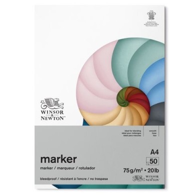  Fine art shop - Bleedproof Marker Pad A4 Winsor&Newton, 75 gr. | totenart.com