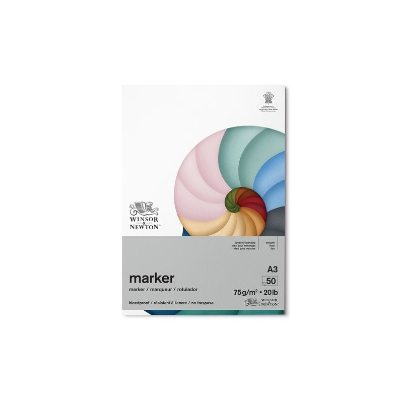 Fine art shop - Bleedproof Marker Pad A3 Winsor&Newton, 75 gr. | totenart.com
