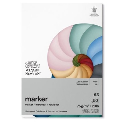  Fine art shop - Bleedproof Marker Pad A3 Winsor&Newton, 75 gr. | totenart.com