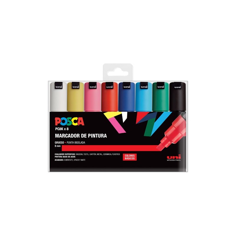 Fine art shop - Marker Case PC-8K Posca, 8 colors | totenart.com