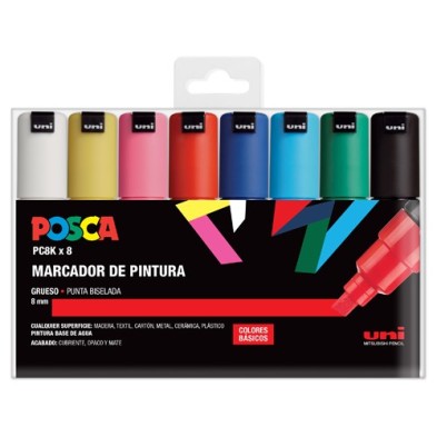 Fine art shop - Marker Case PC-8K Posca, 8 colors | totenart.com
