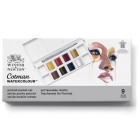 Fine art shop - Box 8 watercolors Cotman 1/2 godet and brush Winsor & Newton, Portrait | totenart.com