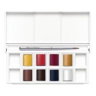 Fine art shop - Box 8 watercolors Cotman 1/2 godet and brush Winsor & Newton, Portrait | totenart.com