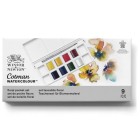 Fine art shop - Box 8 watercolors Cotman 1/2 godet and brush Winsor & Newton, Floral | totenart.com