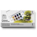 Fine art shop - Box 8 watercolors Cotman 1/2 godet and brush Winsor & Newton, Landscape | totenart.com