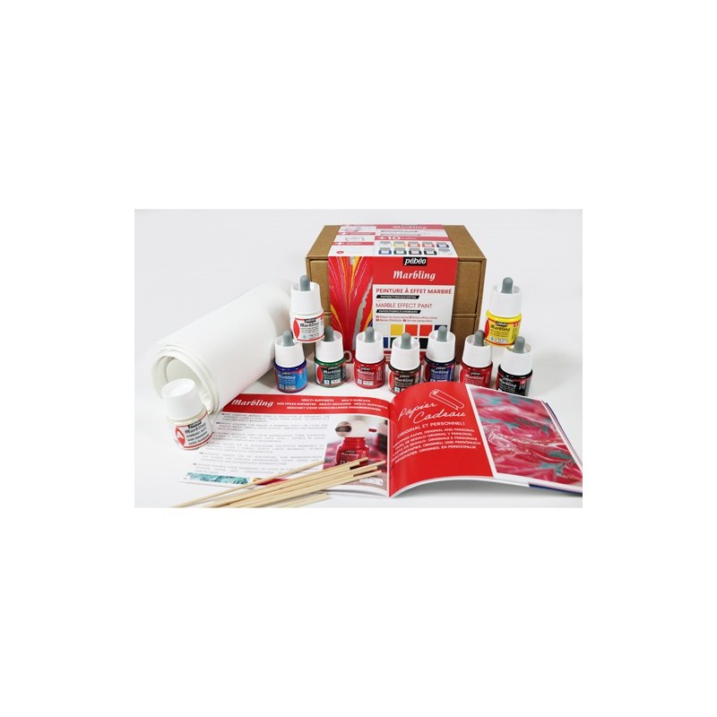 Fine art shop - Marbling Collection Box 10x45 ml. Pebeo | totenart.com 