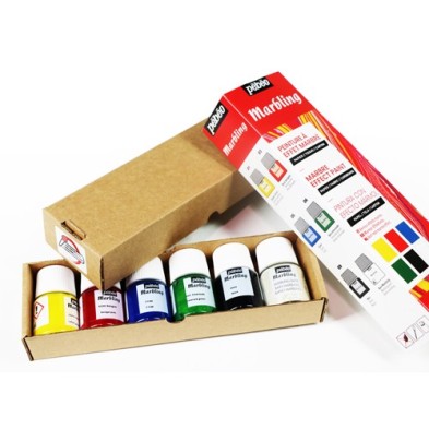 Fine art shop - Marbling Starter Kit 6x20 ml. Pebeo | totenart.com 