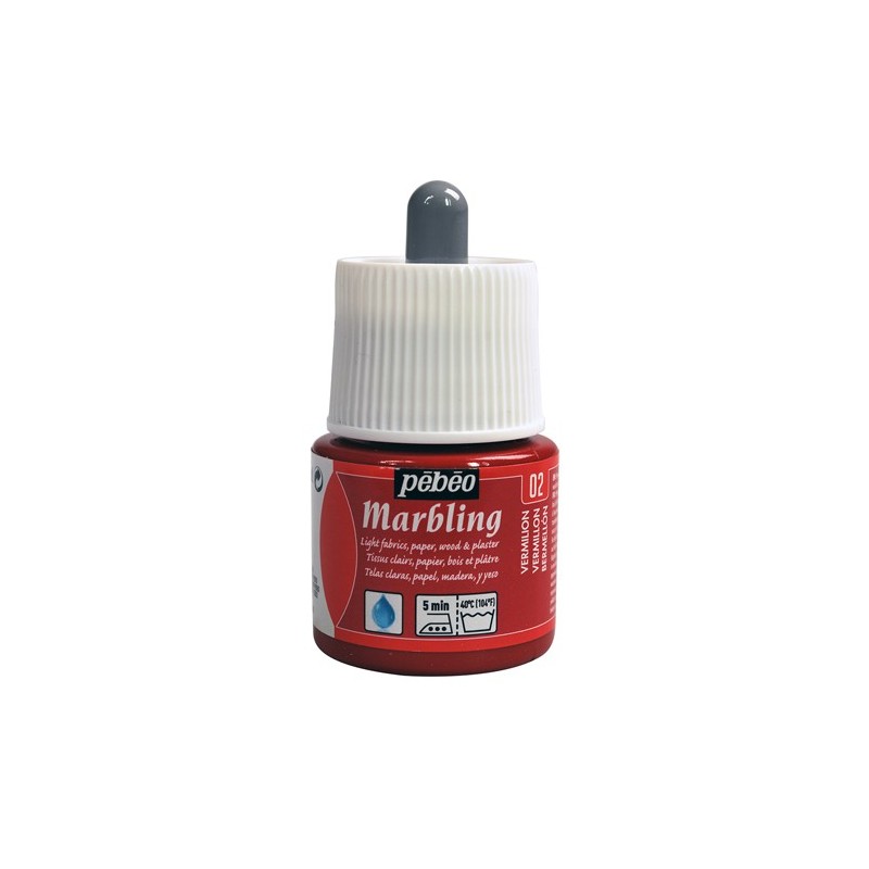 Fine art shop - Marbling Vermilion 45 ml. Pebeo | totenart.com 