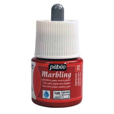 Fine art shop - Marbling Vermilion 45 ml. Pebeo | totenart.com 