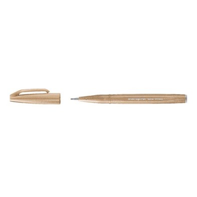 Fine art shop - Sign Pen Brush Pentel Touch, Pale Brown | totenart.com\n