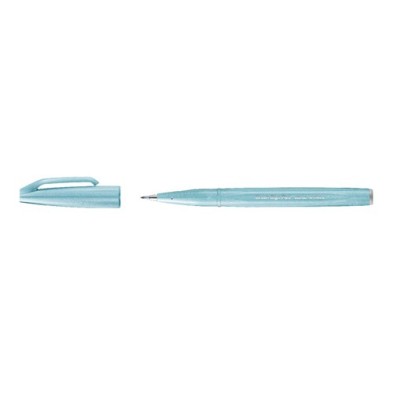 Fine art shop - Sign Pen Brush Pentel Touch, Pale Blue | totenart.com\n