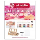 Fine art shop - Callisto Set Acrylic Art Creation 12 colors (12 ml) + Easel Box | totenart.com