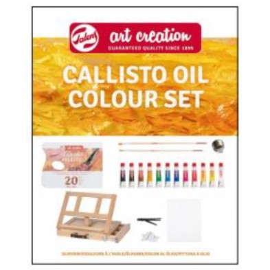 Fine art shop - Callisto Set Oil Art Creation 12 colors (12 ml) + Easel Box | totenart.com