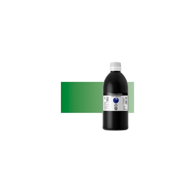 Liquid Watercolour Vallejo, Intense Green, 500 ml. n.530