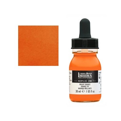 Fine art shop - Liquitex Acrylic Ink Bright Orange , 30 ml. | totenart.com