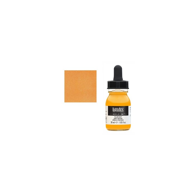 Fine art shop - Liquitex Acrylic Ink Dark Yellow, 30 ml. | totenart.com