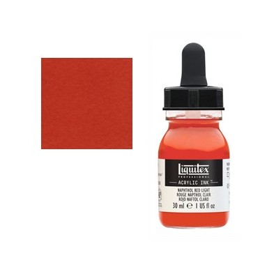 Fine art shop - Liquitex Acrylic Ink Naphthol Crimsom Light, 30 ml. | totenart.com