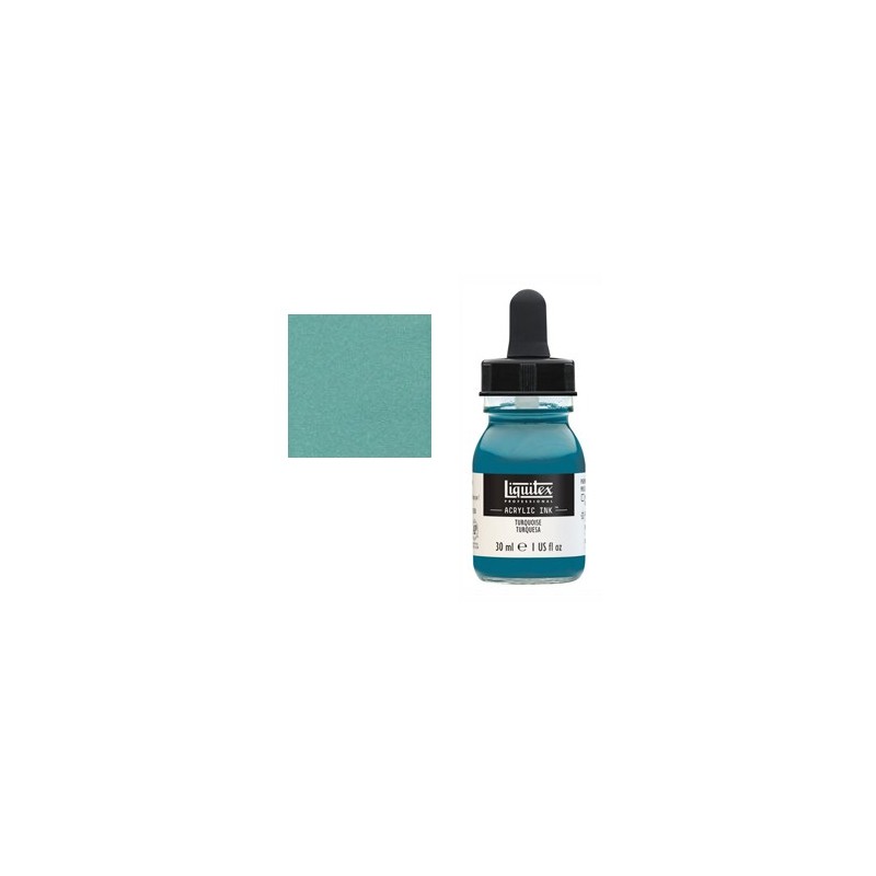 Fine art shop - Liquitex Acrylic Ink Turquoise, 30 ml. | totenart.com
