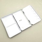 Fine art shop - Metal box for 12 godets (24 half godets), EMPTY, without rail, Black, White Nights  | totenart.com