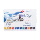 Fine art shop - Set LIMITED EDITION of 12 godets \"Urban Landscape\", plastic case, White Nights | totenart.com
