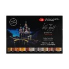 Fine art shop - Set LIMITED EDITION of 12 godets \"Metallic and Pastels\", plastic case, White Nights | totenart.com