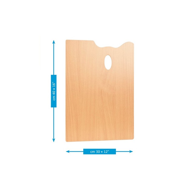  Fine art shop - Rectangular wooden paddle Mabef, 30x40 cm. | totenart.com