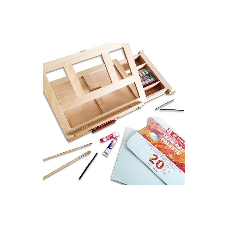 Fine art shop - Callisto Set Acrylic Art Creation 12 colors (12 ml) + Easel Box | totenart.com