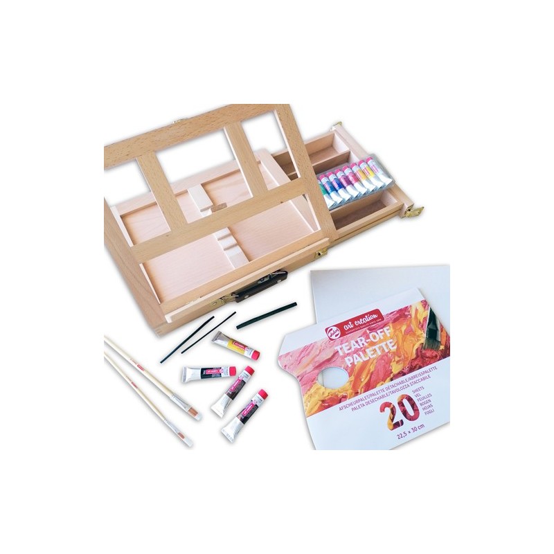 Fine art shop - Callisto Set Oil Art Creation 12 colors (12 ml) + Easel Box | totenart.com