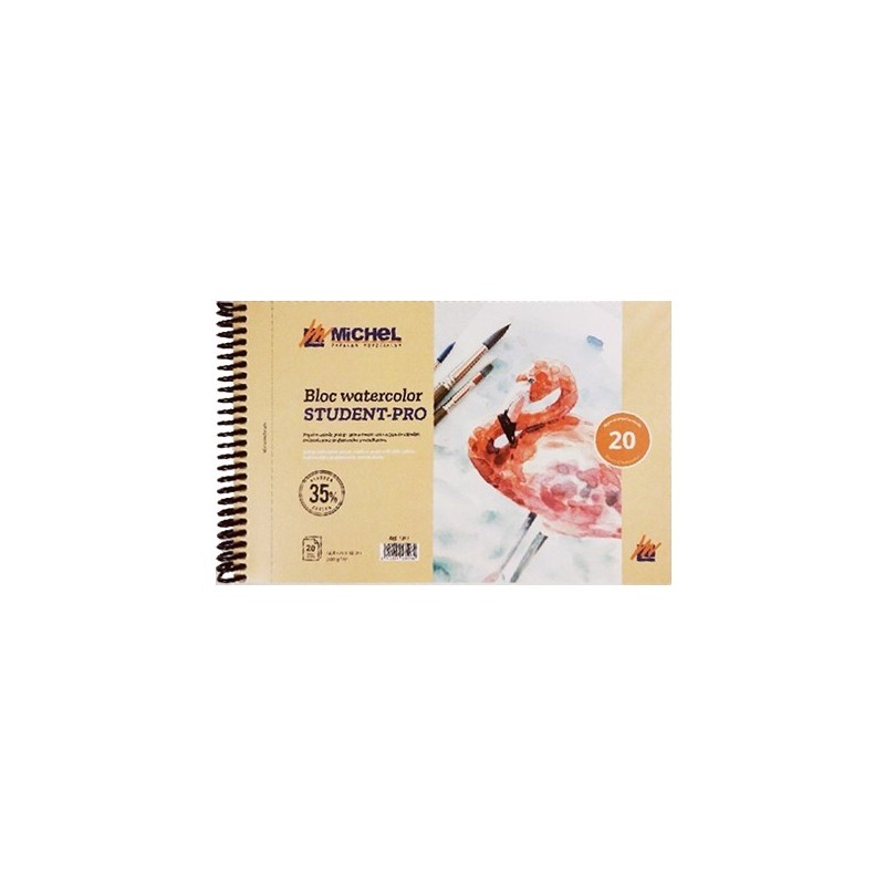  Fine art shop - Watercolor Pad Student-Pro Michel 300 gr, A3 (29,7 x 42 cm), 20 sheets  | totenart.com