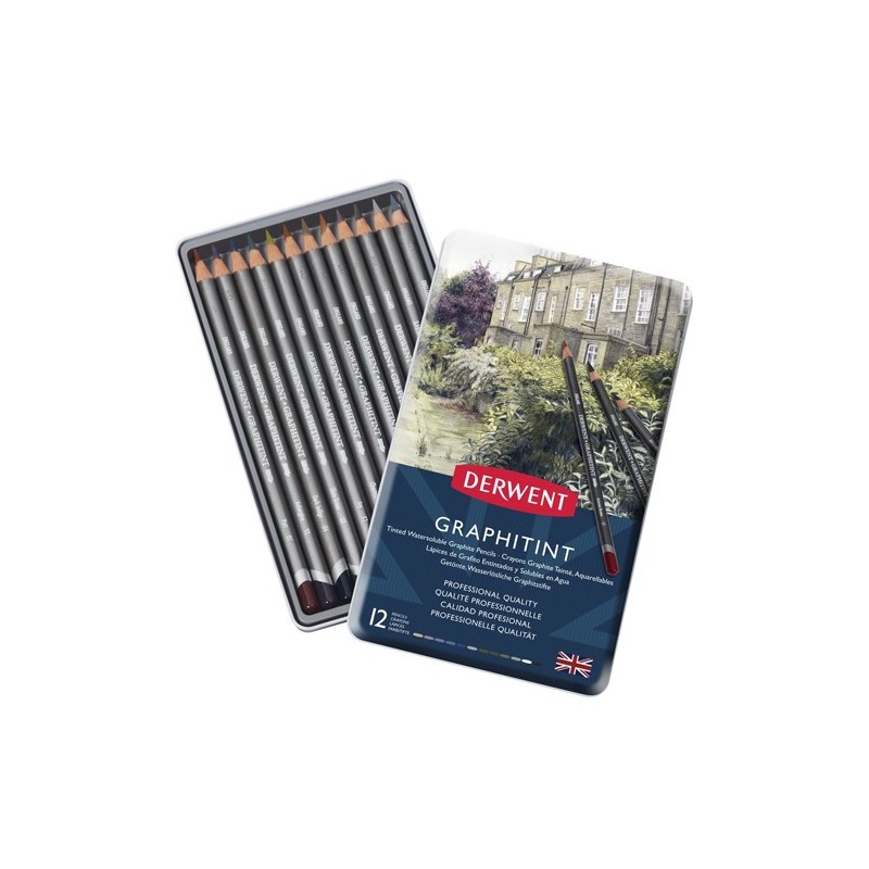 Fine art shop - Case of 12 Graphitint Derwent pencils  | totenart.com 
