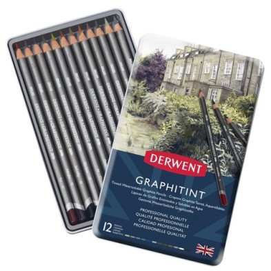 Fine art shop - Case of 12 Graphitint Derwent pencils  | totenart.com 
