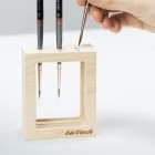 Fine art shop - Set of 3 Kolinsky Red Sable Short Handle Brushes, Miniature Maestro, Da Vinci (long hair) | totenart.com