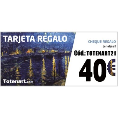 Fine art shop - Tarjeta Regalo 40 Euros | totenart.com\n