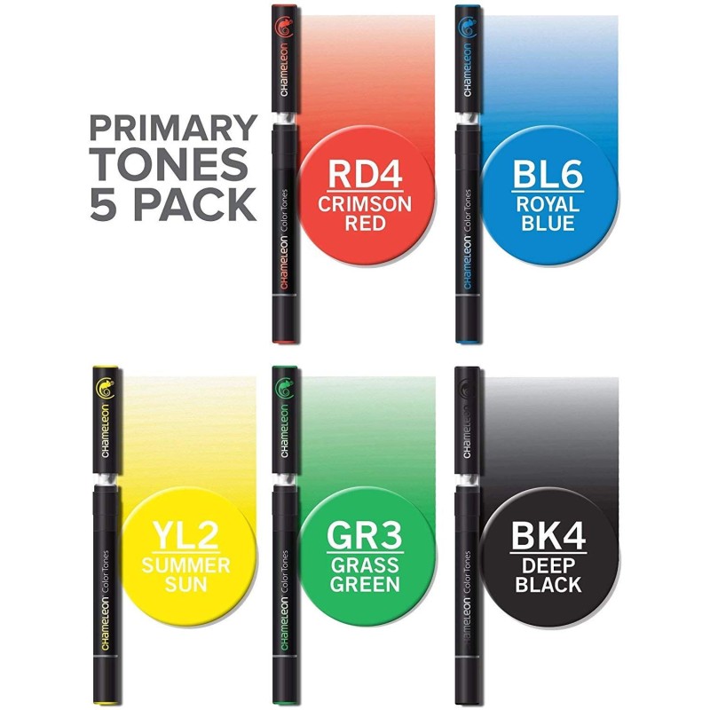 Fine art shop - Marker Case Chameleon, 5 Changing Color (Primary Colors) | totenart.com