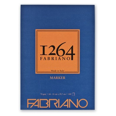  Fine art shop - Pad Fabriano 1264 Marker 70 gr, 21x29.7cm (A4), 100 s. | totenart.com