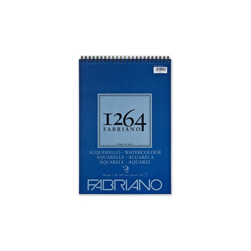  Fine art shop - Pad Fabriano 1264 Watercolour 300 gr, 29,7x42cm (A3), 30 s. | totenart.com
