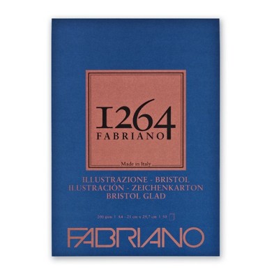  Fine art shop - Pad Fabriano 1264 Bristol 200 gr, 21x29.7cm (A4), 50 s. | totenart.com
