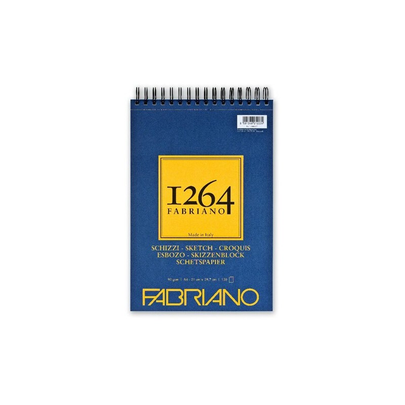  Fine art shop - Pad Fabriano 1264 Sketch 90 gr, 21x29.7cm (A4), 120 s. | totenart.com