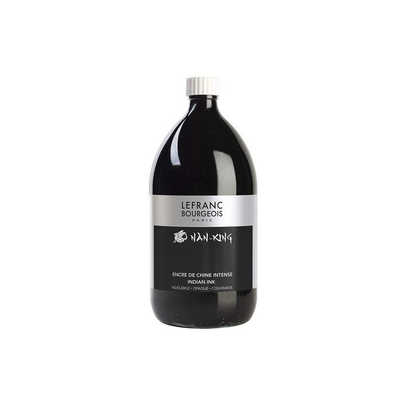 Chinese Ink Black, Lefranc, bottle 250 ml.