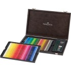  Fine art shop - Colour Pencils wooden box POLYCHROMO, Faber Castell (48 colours) | totenart.com