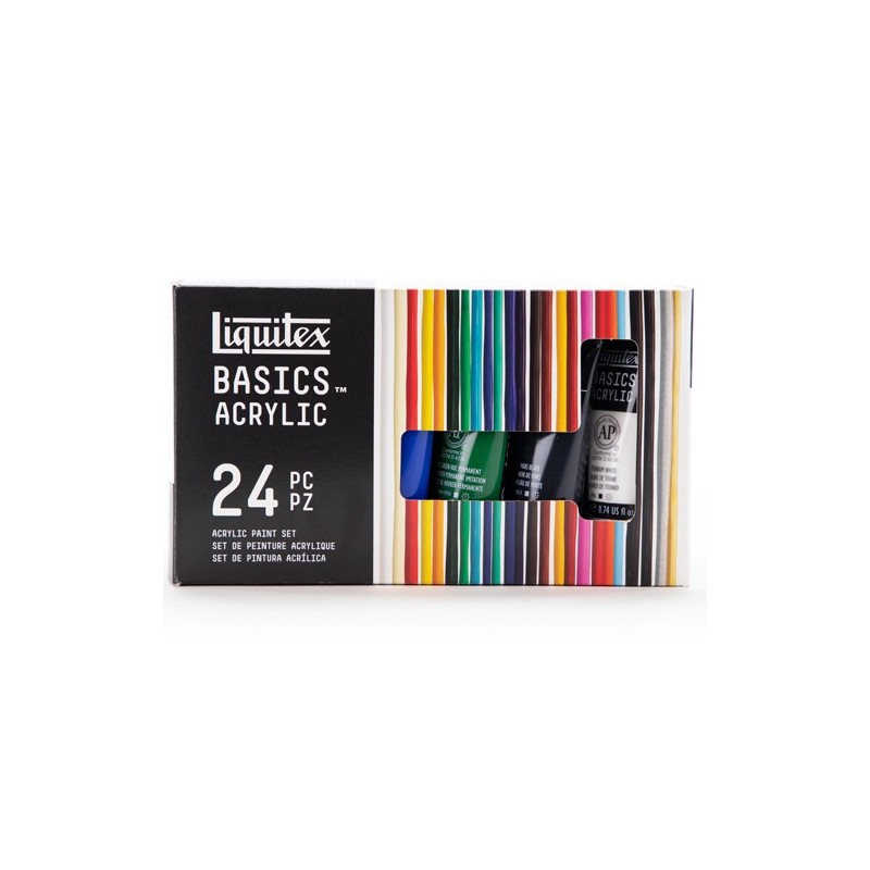 Fine art shop - Acrylic Basics Liquitex, carton box 24 col, 22 ml. | totenart.com